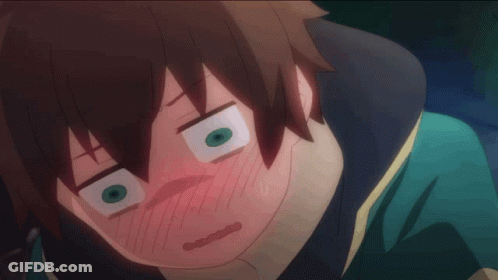 A Close Up Of A Person 'S Face With A Surprised Look On Their Face GIF