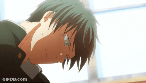 A Close Up Of A Person 'S Face With A Tear Coming Out Of His Eye GIF