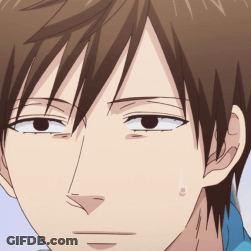 A Close Up Of A Person 'S Face With A Tear Coming Out Of His Nose GIF