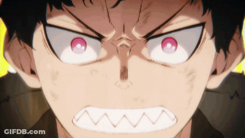 A Close Up Of A Person 'S Face With A Very Angry Look On His Face GIF