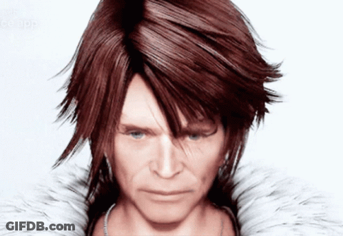 A Close Up Of A Person 'S Face With A White Background GIF