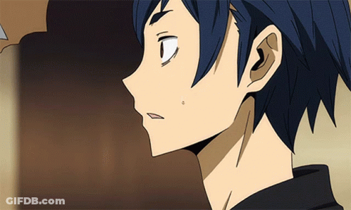 A Close Up Of A Person 'S Face With A White Spot On His Face GIF