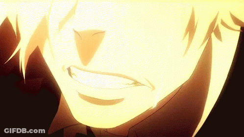 A Close Up Of A Person 'S Face With A Yellow Light Coming Out Of It . GIF