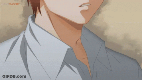 A Close Up Of A Person 'S Face With Animeflv Written On The Bottom Right GIF