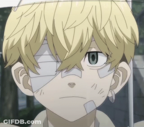 A Close Up Of A Person 'S Face With Bandages On It GIF