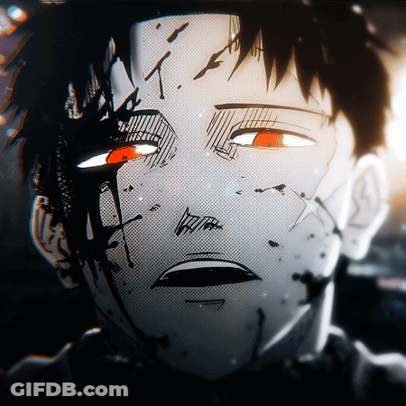 A Close Up Of A Person 'S Face With Blood On It GIF