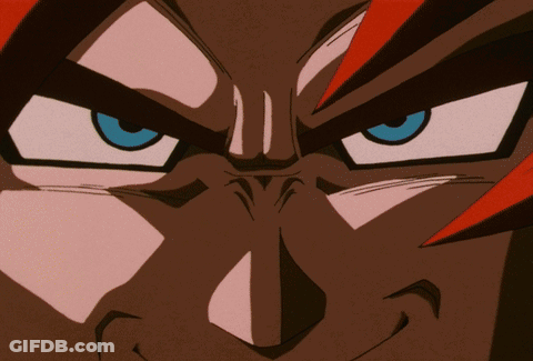 A Close Up Of A Person 'S Face With Blue Eyes GIF