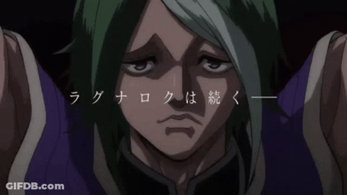 A Close Up Of A Person 'S Face With Chinese Writing Behind It GIF
