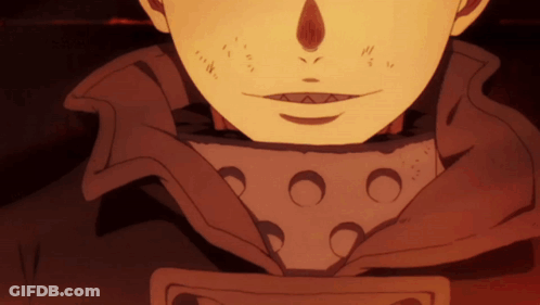 A Close Up Of A Person 'S Face With Circles On The Neck GIF