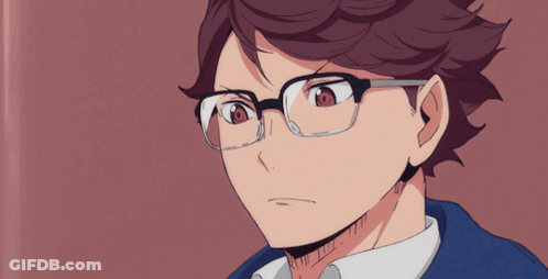 A Close Up Of A Person 'S Face With Glasses On GIF