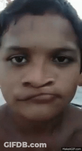 A Close Up Of A Person 'S Face With Makeagif.com In The Bottom Right Corner GIF