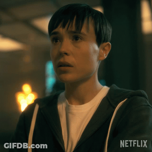 A Close Up Of A Person 'S Face With Netflix Written In The Corner GIF