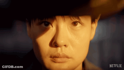 Close Up Of Person's Face With Netflix Text GIF