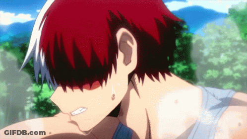A Close Up Of A Person 'S Face With Red Hair GIF