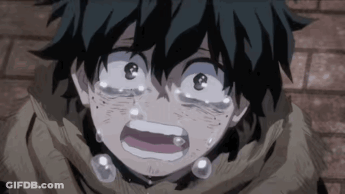 A Close Up Of A Person 'S Face With Tears Coming Out Of It . GIF