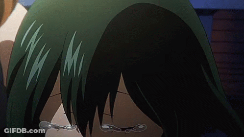 A Close Up Of A Person 'S Face With Tears Running Down Their Face GIF