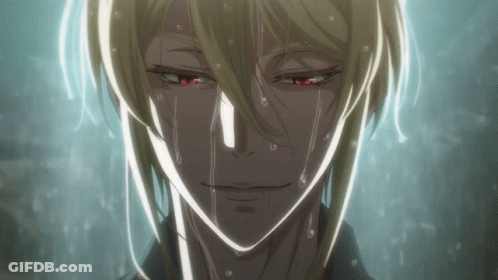 A Close Up Of A Person 'S Face With Tears Running Down Their Face GIF