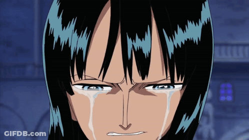 A Close Up Of A Person 'S Face With Tears Running Down Their Face GIF