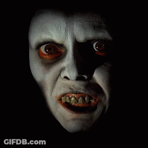 A Close Up Of A Person 'S Face With Teeth GIF