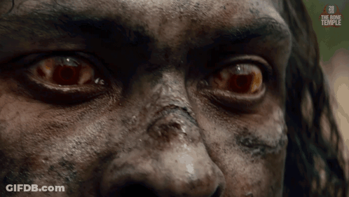 A Close Up Of A Person 'S Face With The Bone Temple Written On The Bottom Right GIF
