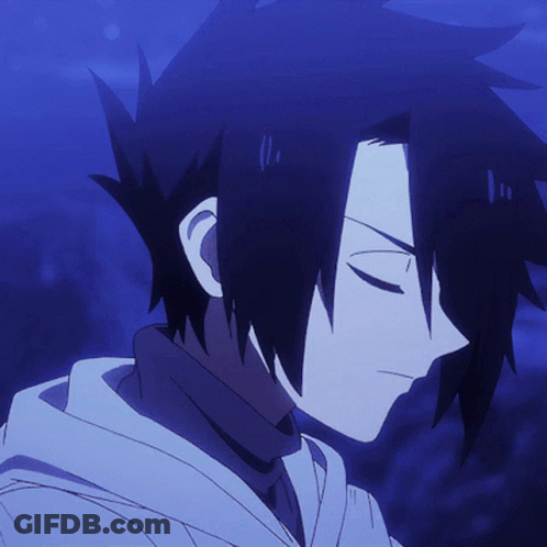 A Close Up Of A Person 'S Face With The Eyes Closed GIF