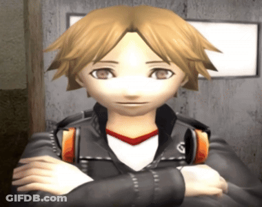 A Close Up Of A Person 'S Face With The Letter G On The Jacket GIF