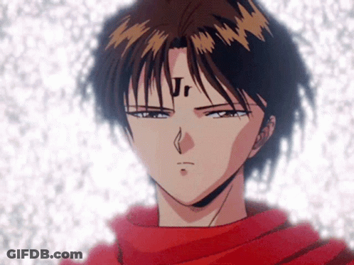A Close Up Of A Person 'S Face With The Letter Jr On It GIF