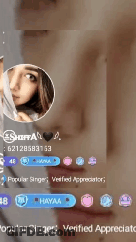 A Close Up Of A Person 'S Face With The Name Shiffa GIF
