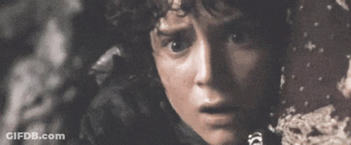 A Close Up Of A Person 'S Face With The Word No Behind It GIF