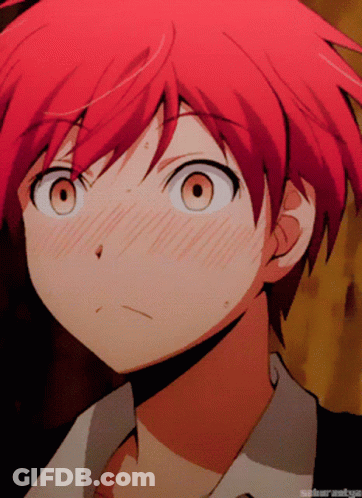 A Close Up Of A Person 'S Face With The Word Sakura On The Bottom GIF