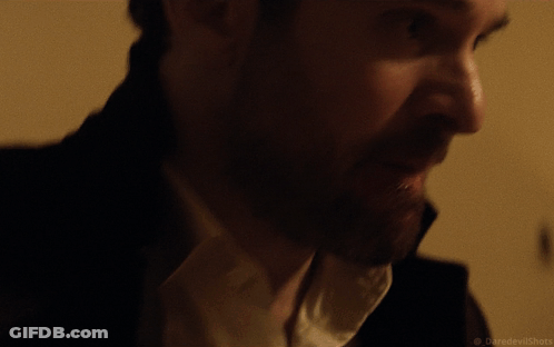 A Close Up Of A Person 'S Face With The Words Daredevilshots Visible In The Corner GIF