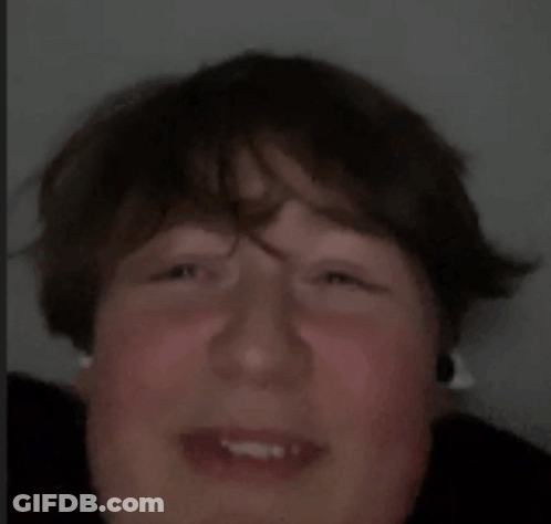 A Close Up Of A Person 'S Face With The Words Dope Af Written Above It GIF