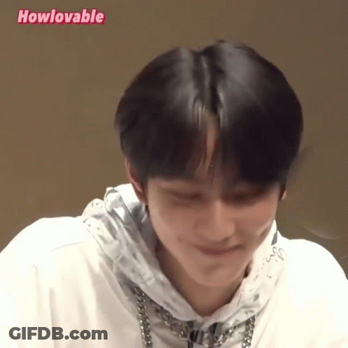 A Close Up Of A Person 'S Face With The Words Howlovable Written Above It GIF