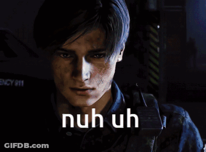 A Close Up Of A Person 'S Face With The Words Nuh Uh Written On It GIF