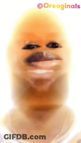 A Close Up Of A Person 'S Face With The Words @Oreoginals Above GIF