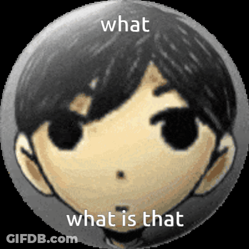 A Close Up Of A Person 'S Face With The Words What Is That Written On It GIF