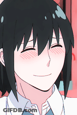A Close Up Of A Person 'S Face With Their Eyes Closed And Their Mouth Open GIF