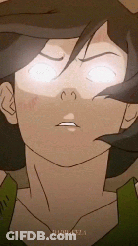 A Close Up Of A Person 'S Face With Their Eyes Glowing And The Words Daddaella Below It GIF