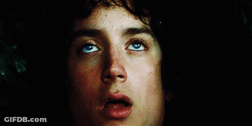 A Close Up Of A Person 'S Face With Their Eyes Looking Up GIF