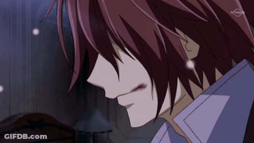 A Close Up Of A Person 'S Face With Tv Tokyo Written On The Bottom GIF