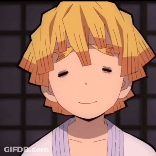A Close Up Of A Person 'S Face With Yellow Hair GIF