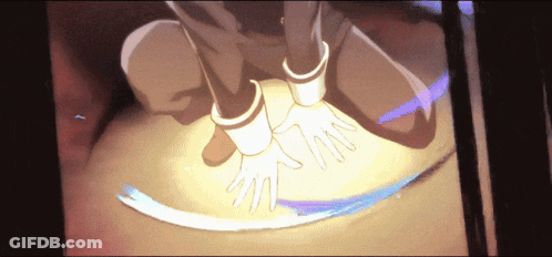A Close Up Of A Person 'S Feet With A Purple Background GIF