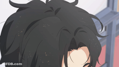 A Close Up Of A Person 'S Hair With A Few Spots GIF
