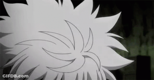 A Close Up Of A Person 'S Hair With A Swirl . GIF