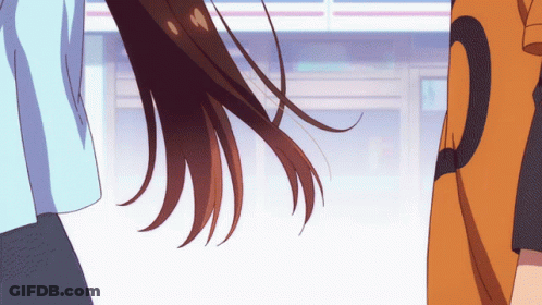 A Close Up Of A Person 'S Hair With The Number 2 On The Back GIF