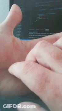 A Close Up Of A Person 'S Hand On A Screen GIF