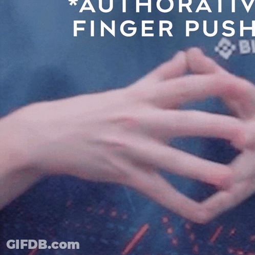 Close Up Of Hand With Authoritative Finger Push GIF