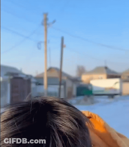 A Close Up Of A Person 'S Head With A Blurred Background GIF