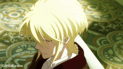 A Close Up Of A Person 'S Head With A Patterned Background GIF
