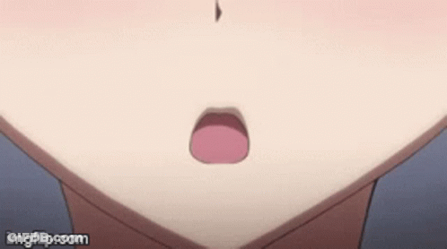 A Close Up Of A Person 'S Mouth With A Huge Smile GIF